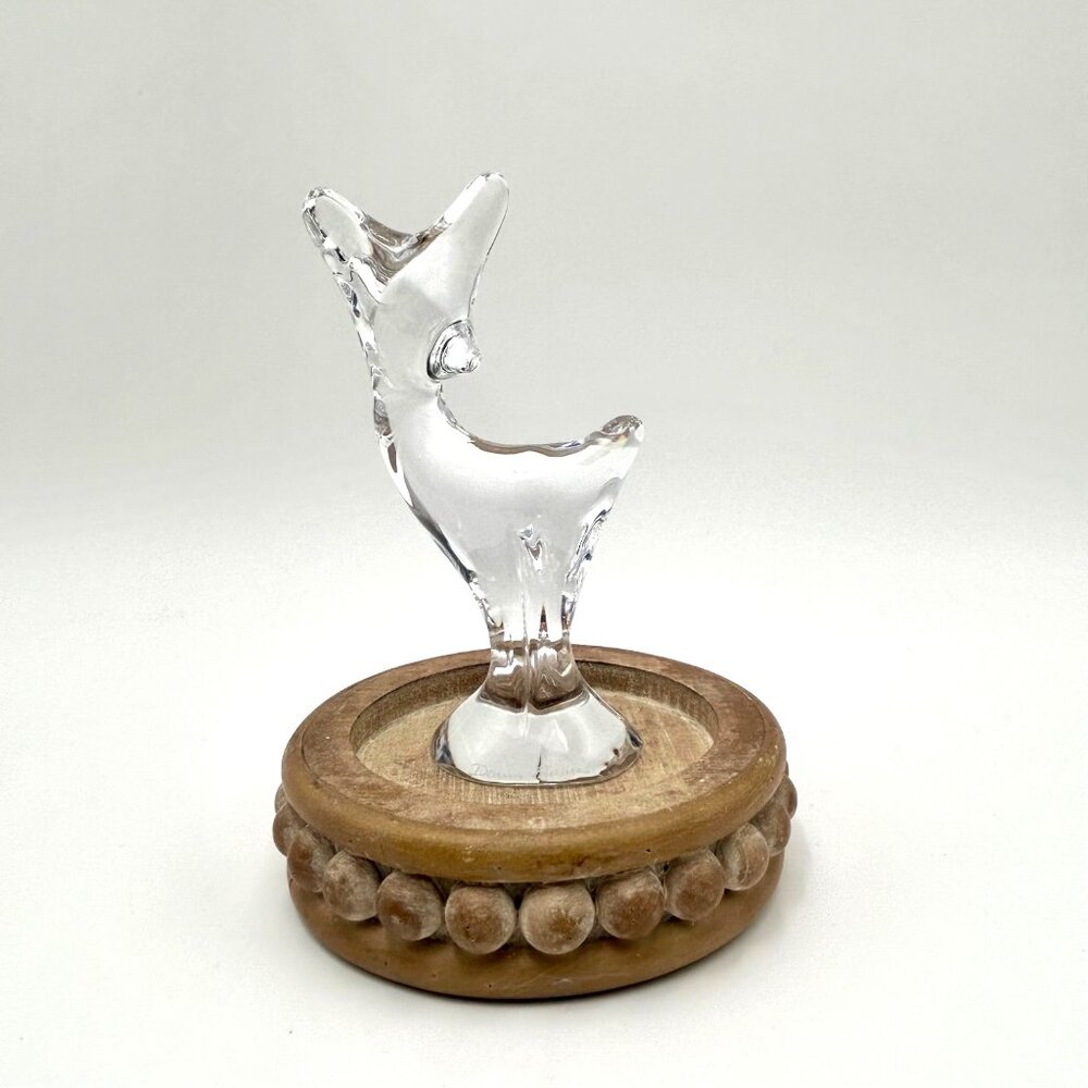 Vintage Daum France Crystal Doe Deer Figurine